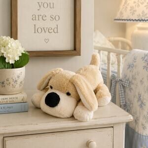 FAO Schwartz Patrick Puppy Plush Dog Stuffed Animal Toy Nursery Replacement 10"